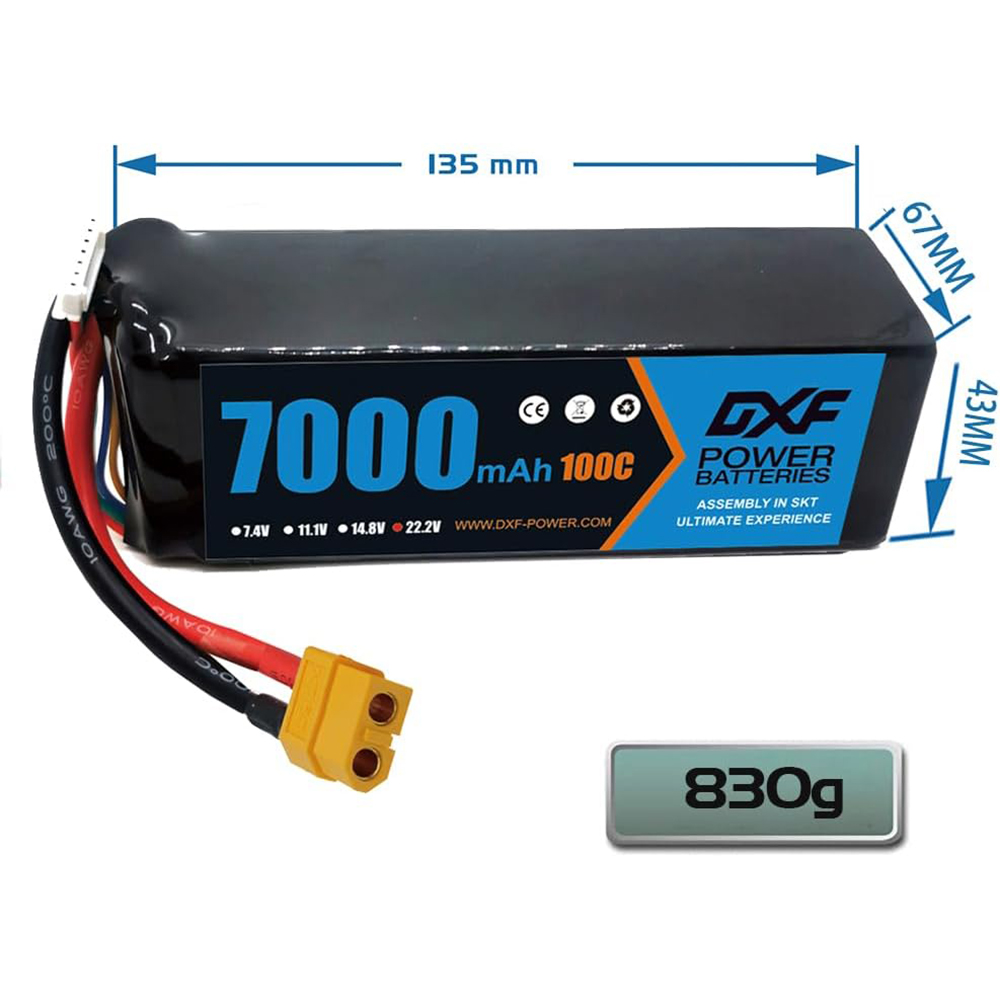 DXF 6S 리튬 폴리머 배터리, 10000mAh, 7 - 6S Lipo Battery 22.2V 5000Mah 리뷰 및 가격